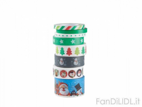 Nastro adesivo decorativo (Feste, regali, Babbo di Natale)