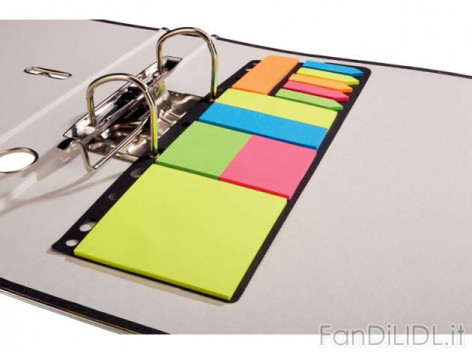 Set foglietti adesivi (Articoli per ufficio, cartacei, industriali)