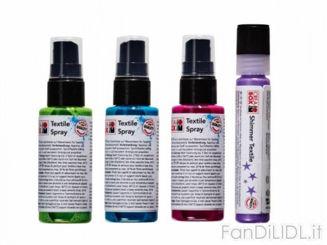 Colori o spray per (Articoli per ufficio, cartacei, industriali)