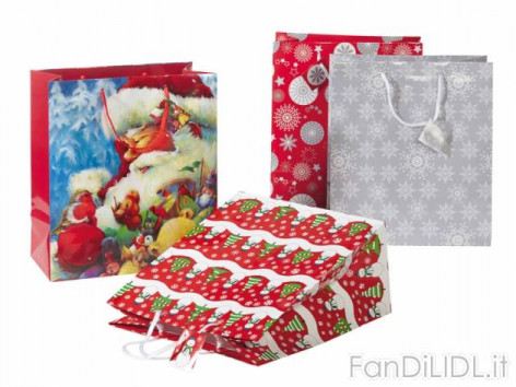 Set sacchetti regalo (Feste, regali, Babbo di Natale)