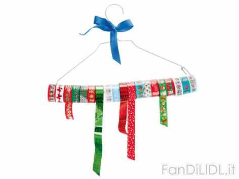 Nastro adesivo colorato, (Feste, regali, Babbo di Natale)