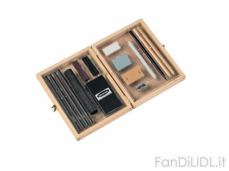 Set da disegno con (Articoli per ufficio, cartacei, industriali)