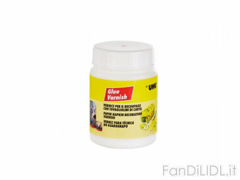Vernice per decoupage (Articoli per ufficio, cartacei, industriali)