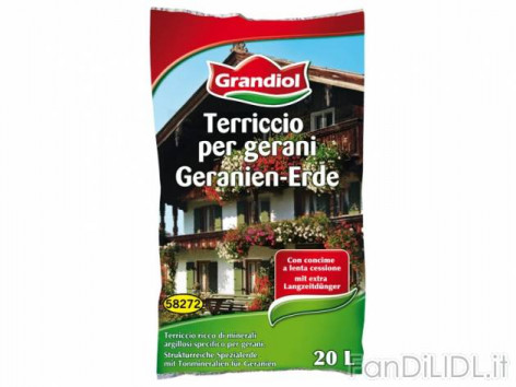 Terriccio per gerani, (Fiori)