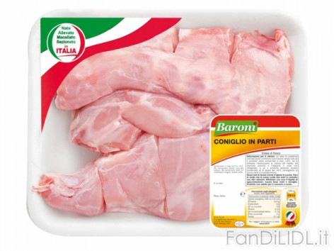Coniglio in parti (Articoli alimentari)