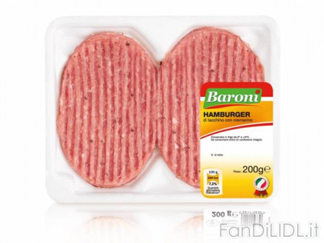 Hamburger di tacchino (Articoli alimentari)