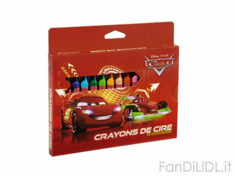 Colori a cera Cars, Spider-Man, Princess, Minnie (Articoli per ufficio, cartacei, industriali)