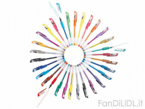 Penne gel, 30 pezzi (Articoli per ufficio, cartacei, industriali)