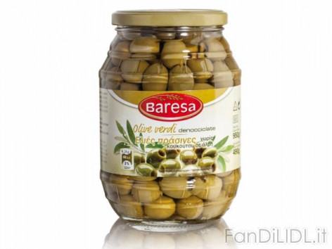 Olive verdi denocciolate (Articoli alimentari)