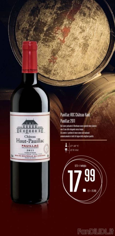 Pavilac AOC Chateau Haut 2011 (Alcoolici)