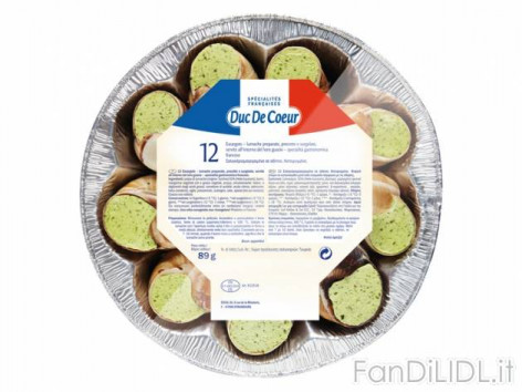 Escargot - Lumache (Articoli alimentari)