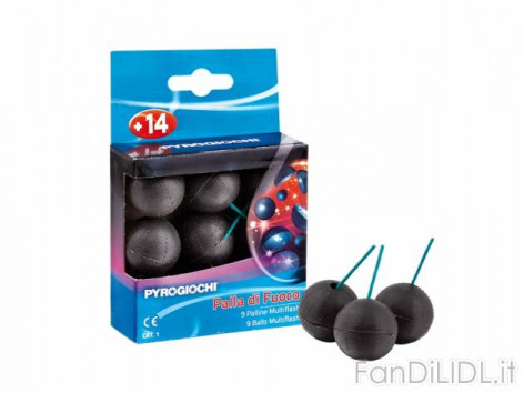 Palla di fuoco Pyrogiochi (Fuochi d'artificio, Capodanno, carnevale)