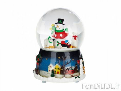 Palla di vetro con (Feste, regali, Babbo di Natale)