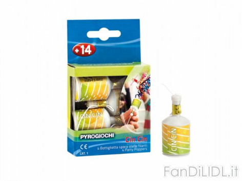 Bottigline CIN CIN (Fuochi d'artificio, Capodanno, carnevale)