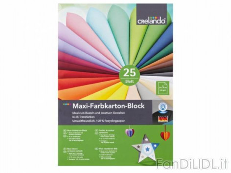Maxi-blocco cartoncini (Articoli per ufficio, cartacei, industriali)