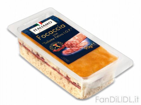 Focaccia con Salame (Articoli alimentari)