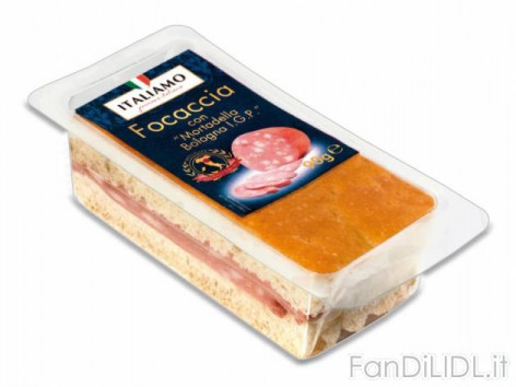 Focaccia con Mortadella (Articoli alimentari)