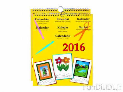 Calendario fai da (Articoli per ufficio, cartacei, industriali)