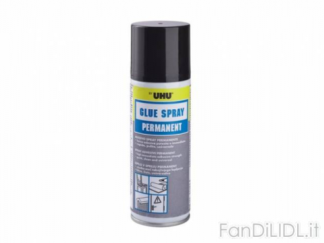 Adesivo spray permanente (Articoli per ufficio, cartacei, industriali)