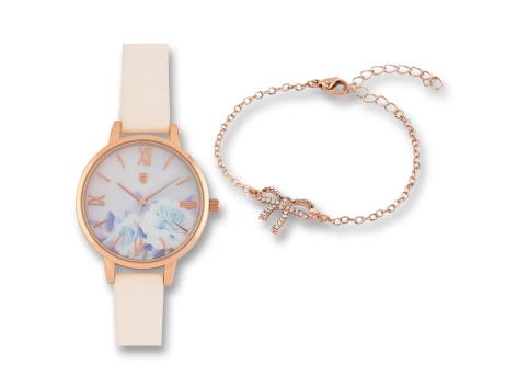 Set orologio e braccialetto da donna