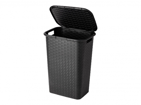 Cesto portabiancheria con coperchio, 53 L