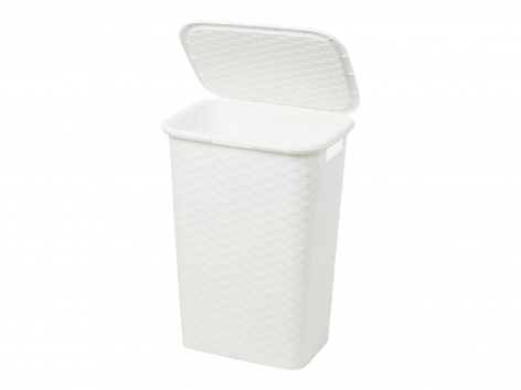 Cesto portabiancheria con coperchio, 53 L