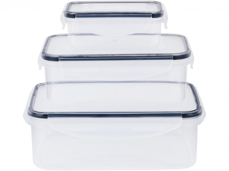 Set contenitori salvafreschezza, 3 pezzi