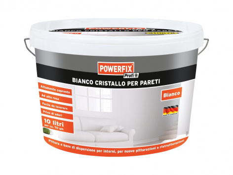 Pittura bianco cristallo per pareti