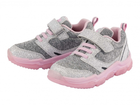 Sneaker con luci da bambina