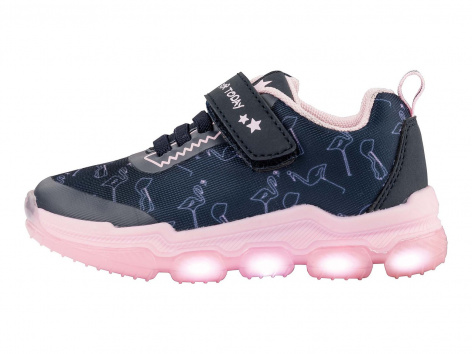 Sneaker con luci da bambina