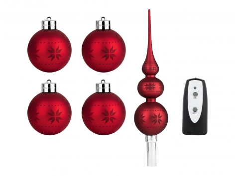 Set palline natalizie con LED