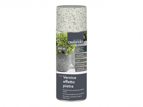 Vernice spray effetto pietra o metallica