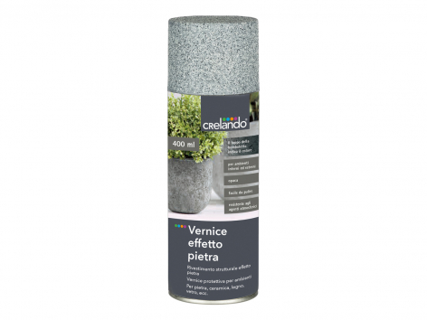 Vernice spray effetto pietra o metallica