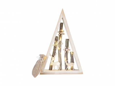 Decorazioni in legno con LED