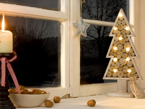 Decorazioni in legno con LED