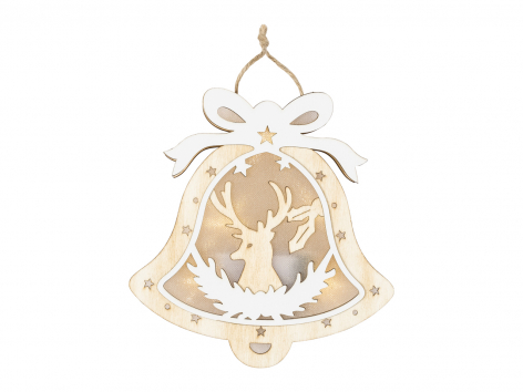 Decorazioni natalizie in legno con LED