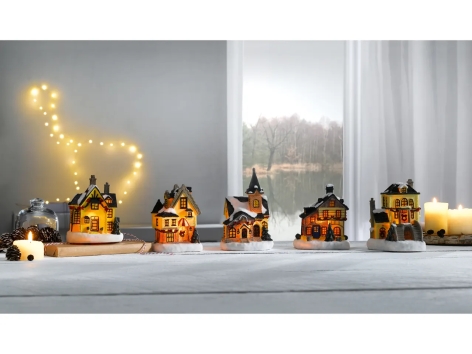 Decorazione natalizia con illuminazione
