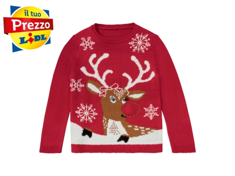 Pullover natalizio da bambina