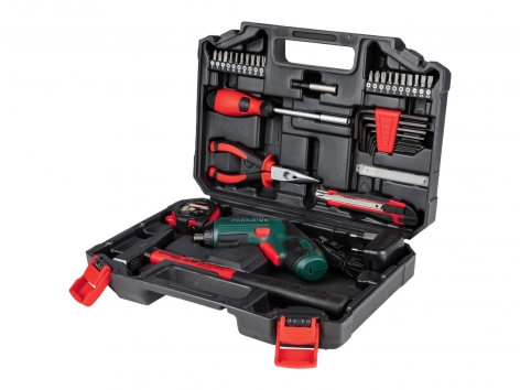 Avvitatore ricaricabile con set attrezzi