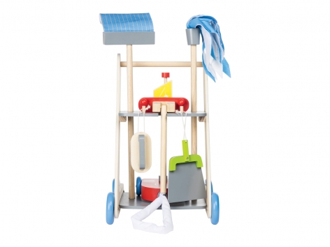 Banco da lavoro o carrello delle pulizie per bambini