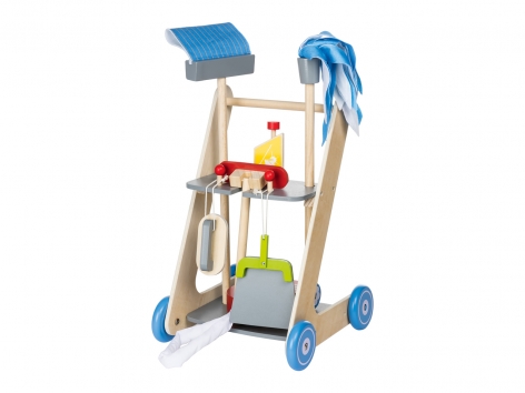 Banco da lavoro o carrello delle pulizie per bambini