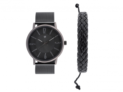 Set orologio e braccialetto da uomo