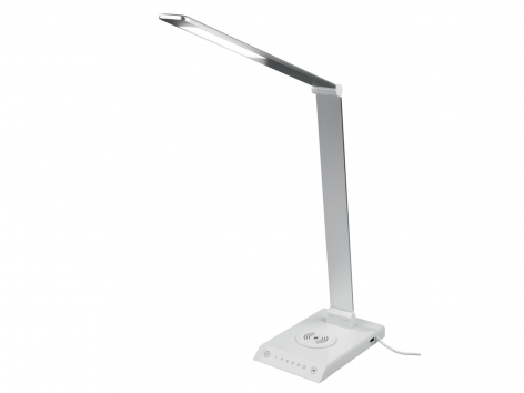 Lampada LED per scrivania con caricabatterie ad induzione