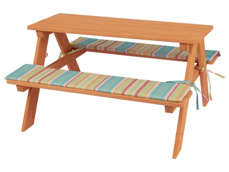 Tavolo con panche per bambini
