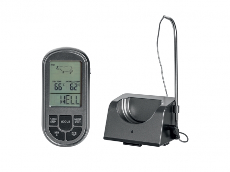 Termometro radiocontrollato per barbecue