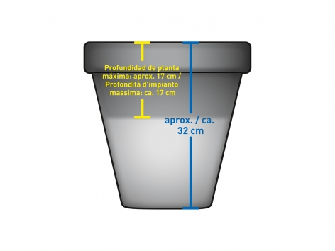 Vaso luminoso a energia solare