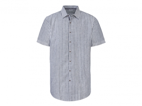 Camicia in lino a maniche corte da uomo