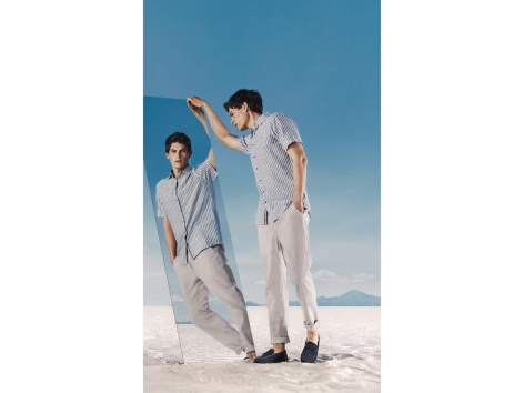 Pantaloni in lino da uomo