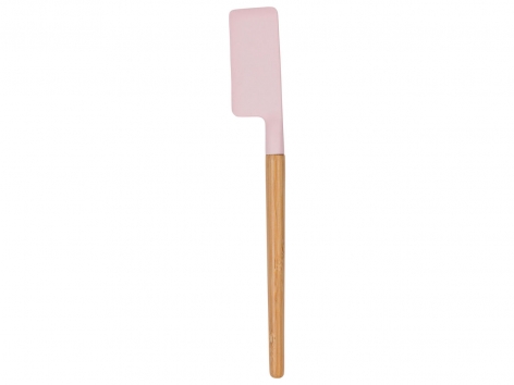 Utensile da cucina in silicone e bambù