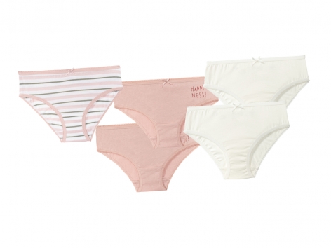 Slip da bambina, 5 pezzi